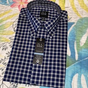 NWT Navy Plaid Shirt
